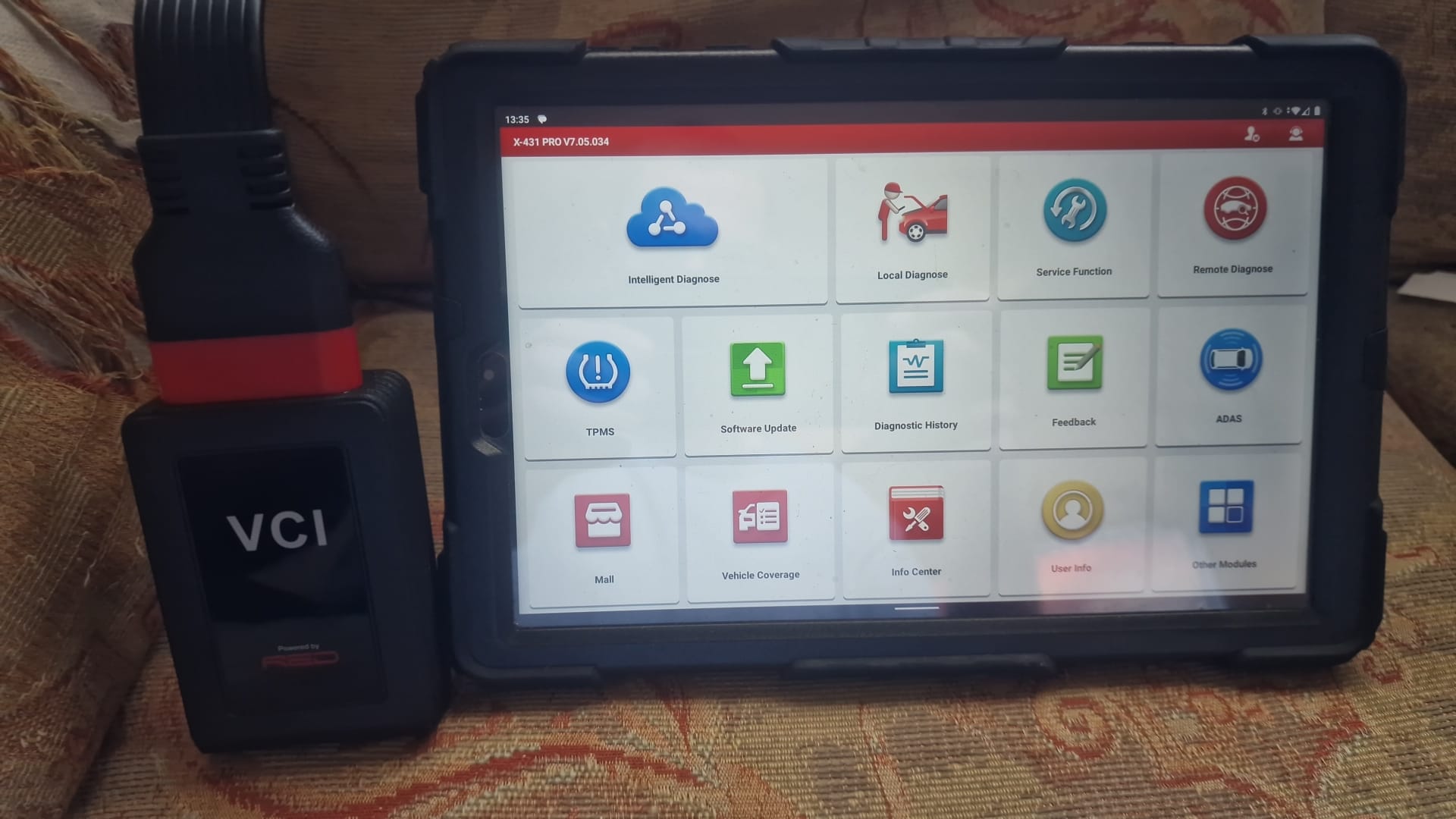 A picture of a diagnostic computer